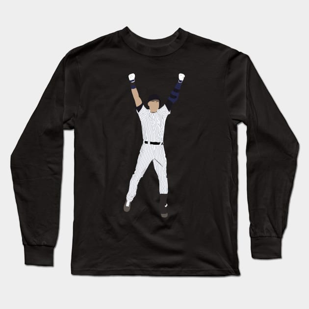 Derek Jeter Hall of Fame Long Sleeve T-Shirt by Hevding